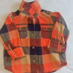 Multi color button up shirt for baby